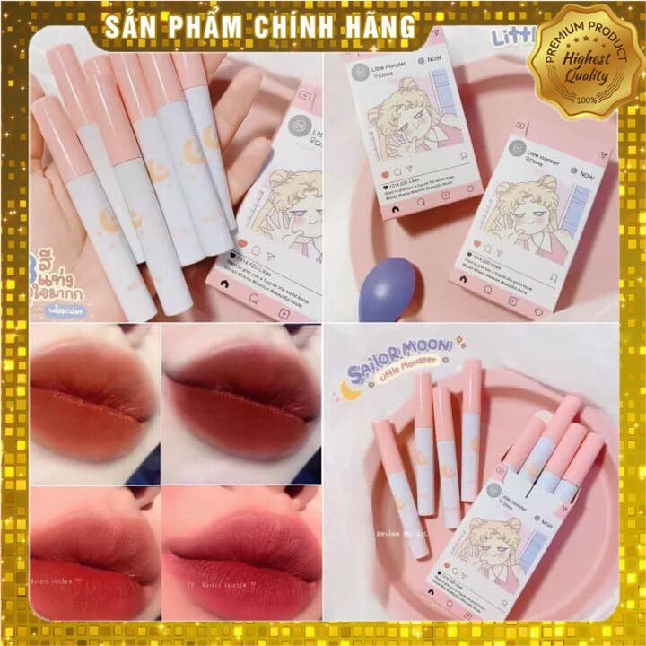 Set 8 thỏi son kem lì wetn phiên bản thủy thủ mặt trăng siêu lì , siêu mềm mượt môi