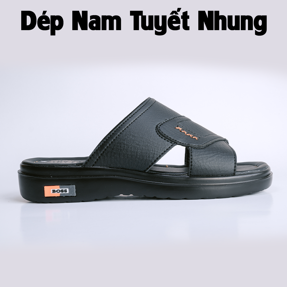 Dép nam đế cao 3cm màu đen/nâu