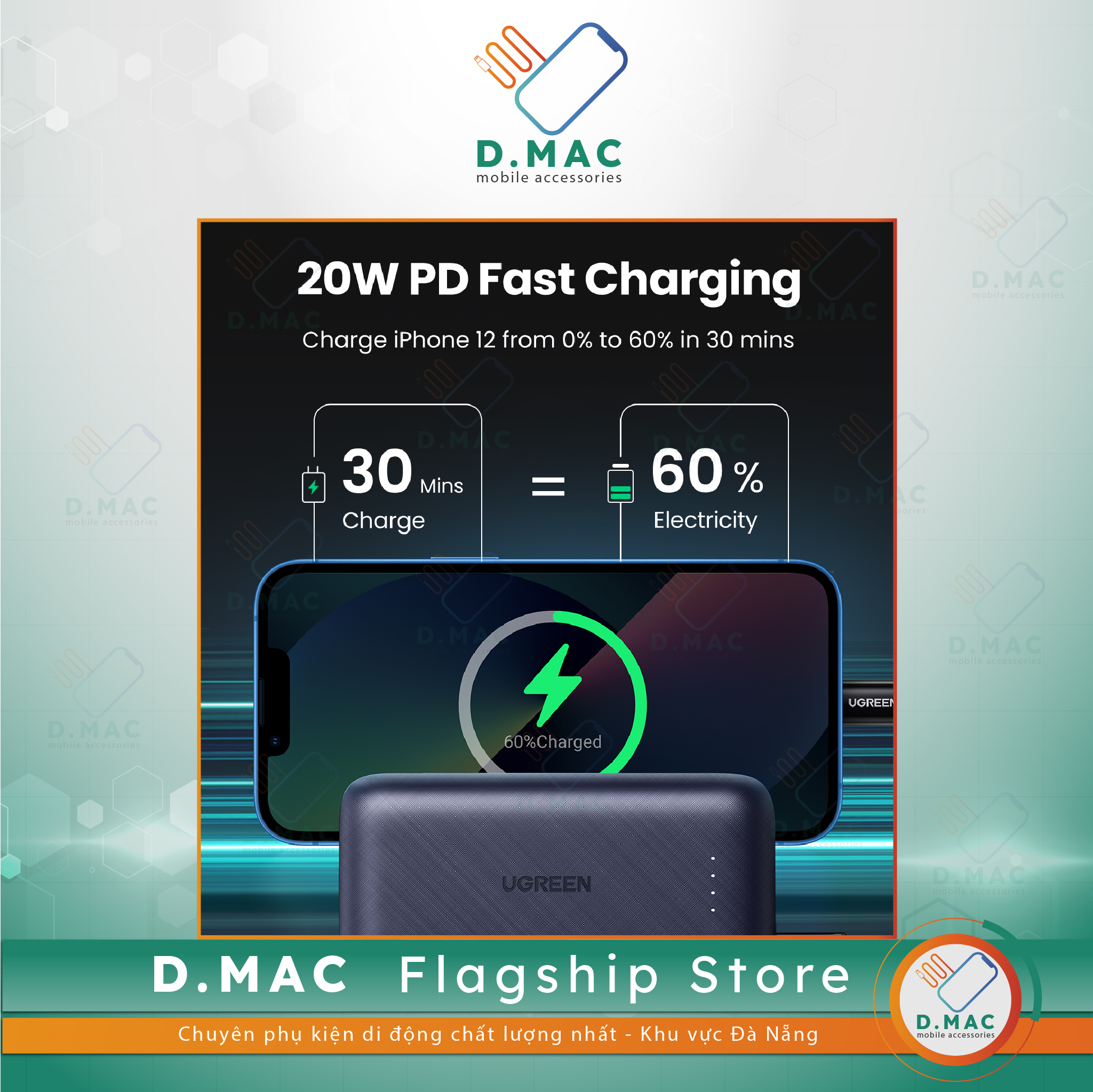 Pin Dự Phòng Ugreen Mini 20w 10.000mAh  Ver 2021