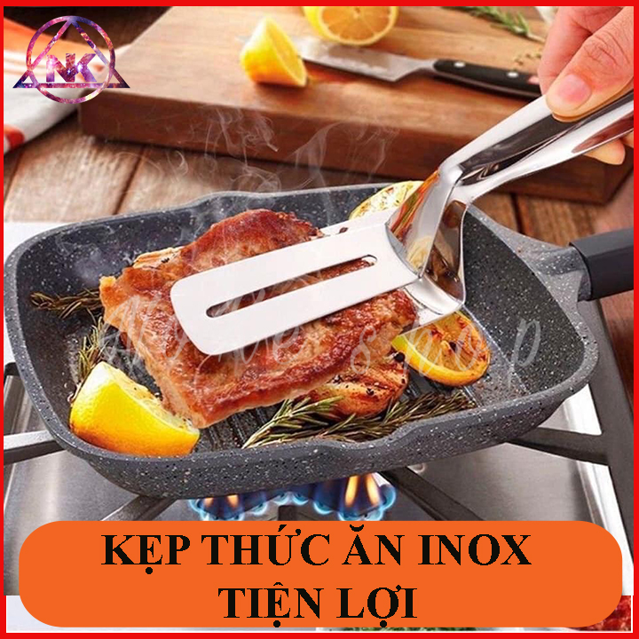 ( HÀNG CAO CẤP ) KẸP INOX GẮP NÓNG THỨC ĂN MẪU MỚI 2020 ( XẺNG GẮP) - XẺNG LẬT ĐỒ CHIÊN RÁN, KẸP BÍT TẾT - KẸP, XẺNG LẬT CHIÊN CÁ, TRỨNG, BÍT TẾT, ĐA NĂNG BẰNG THÉP INOX 304 - KẸP THỨC ĂN, KẸP PIZZA