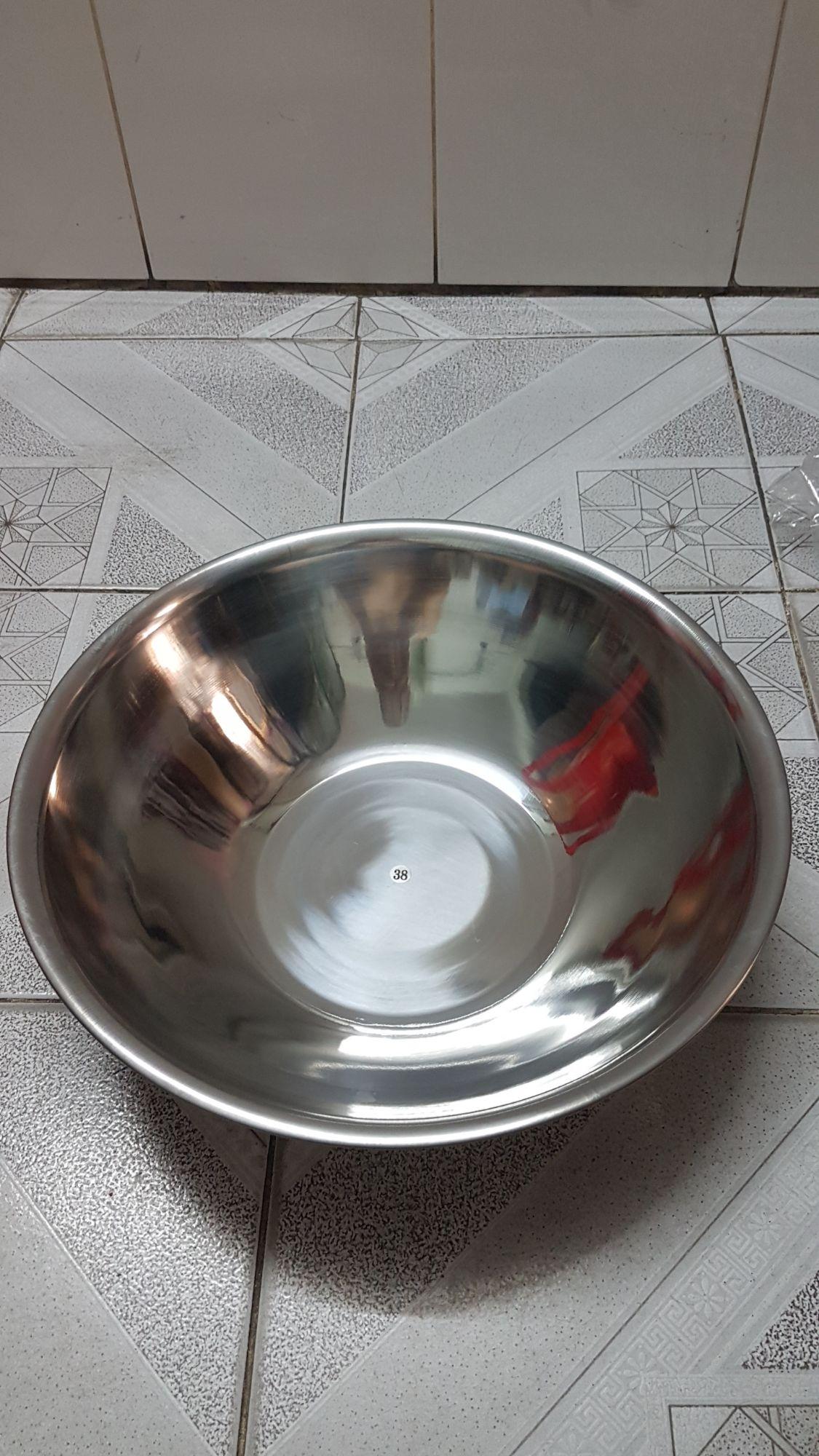[HCM]Bộ thau rổ inox 6 cái ( 5 thau 32,34,36,40 và 45cm và 1 rổ 34cm)