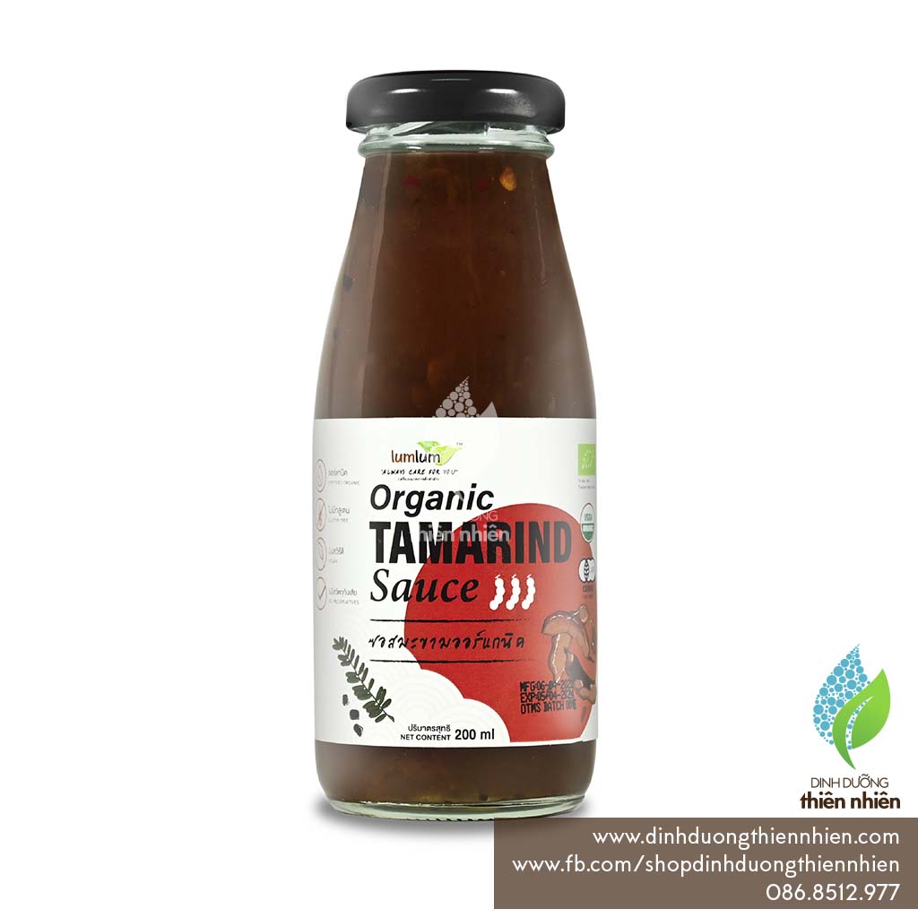 Sốt Teriyaki Hữu Cơ, Sốt Mè Rang Hữu Cơ, Sốt Me LumLum Organic Sesame Dressing, Tamarind Sauce, Teriyaki Sauce Lum Lum