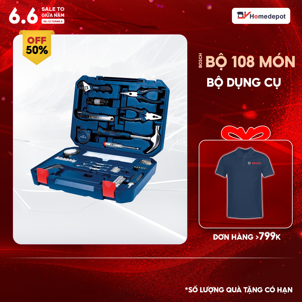 Bộ dụng cụ đa năng 108 món của bosch 2607002788