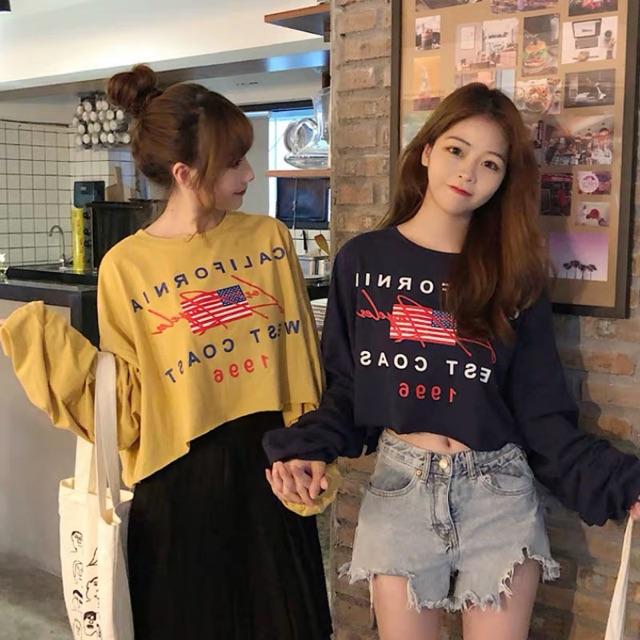 Áo croptop cờ mỹ 1996 HSU0819
