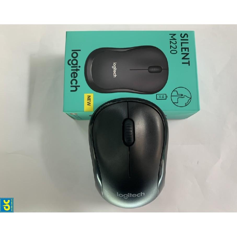 Mouse Chuột không dây Logitech silent M220  -kèm pin AA