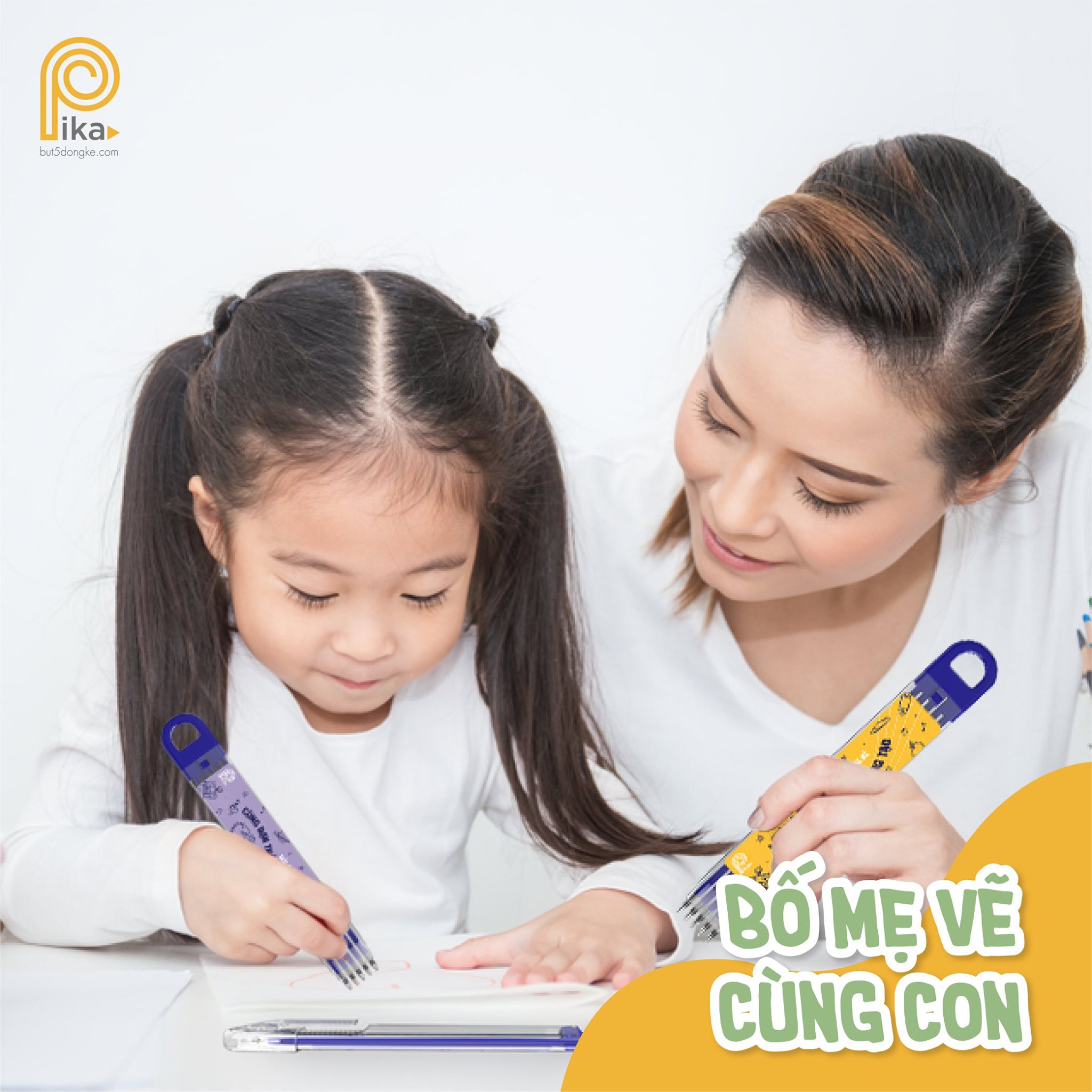 BÚT 5 DÒNG KẺ PIKA - TÍM