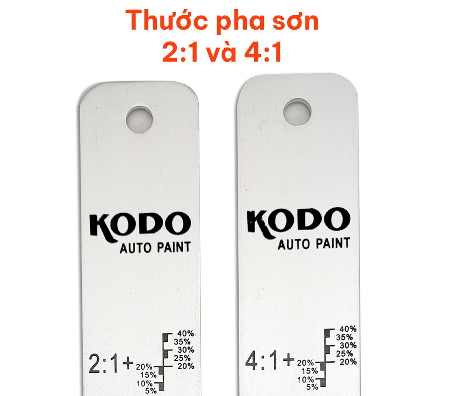 Thước pha sơn theo tỉ lệ 2:1, 4:1, thước khuấy sơn