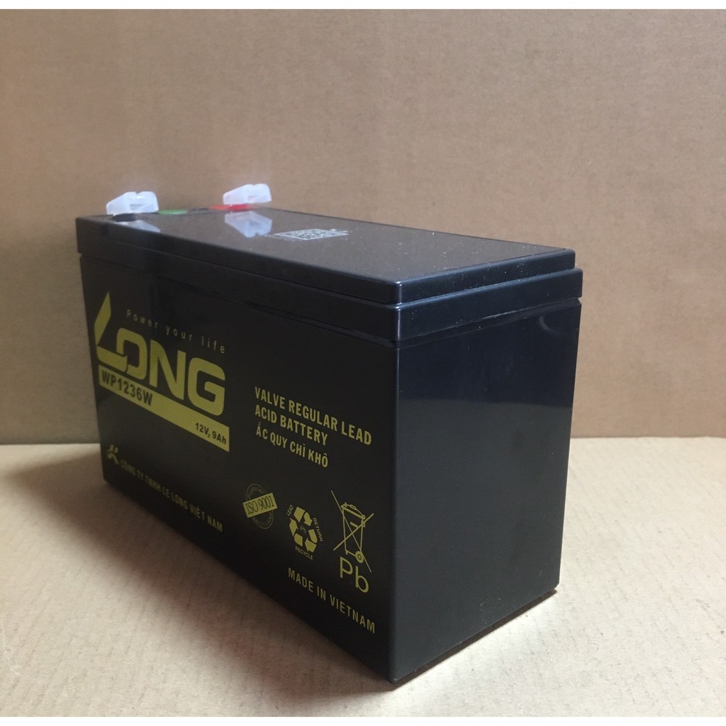 Bình ắc quy kín khí Long 12V-9Ah, 36W (WP1236W)
