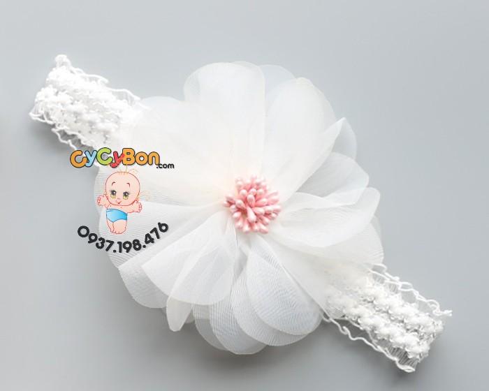 Băng Đô Cho Bé Bông Voan Nhụy Vải