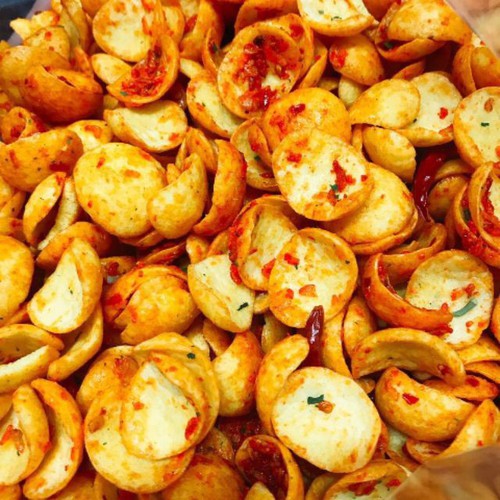 [Tết 2022]Combo 3 loại snack mặn ăn vặt (tai heo mắm ớt, bắp tẩm bò sấy lá chanh, bánh phồng tép) 300g (100g/mỗi loại)
