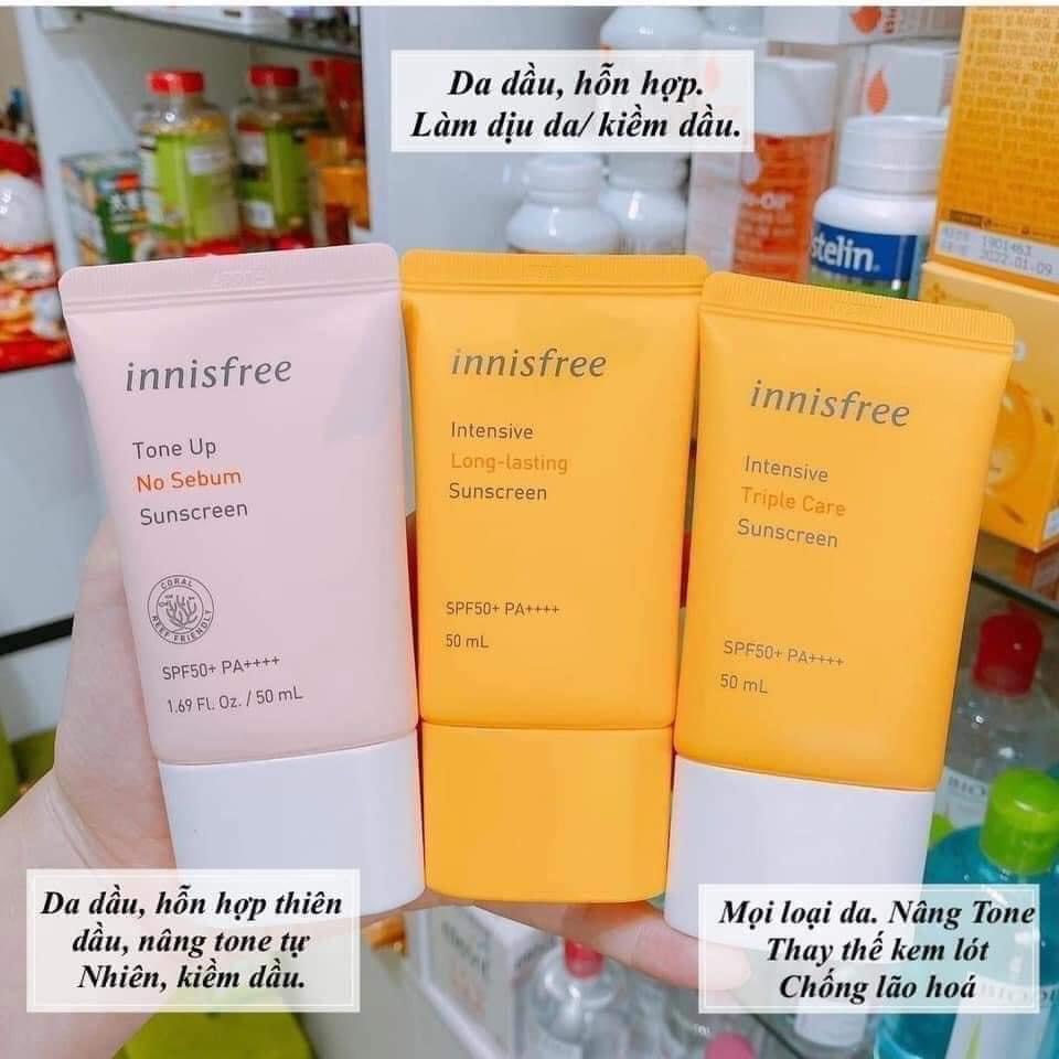 Kem Chống Nắng Innisfree cho da dầu, da khô