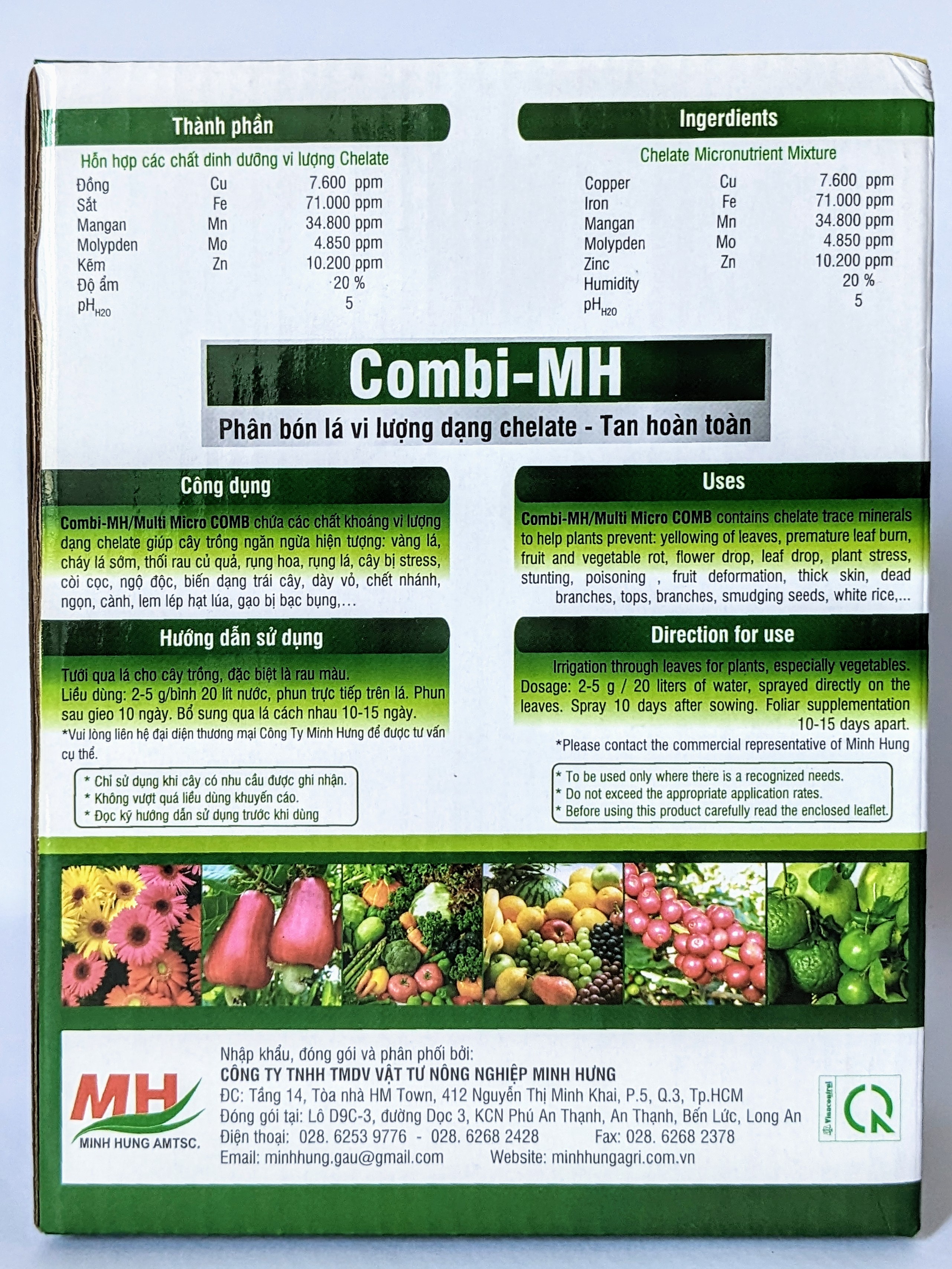 Phân Vi lượng Combi-MH Haifa (hộp 1kg)
