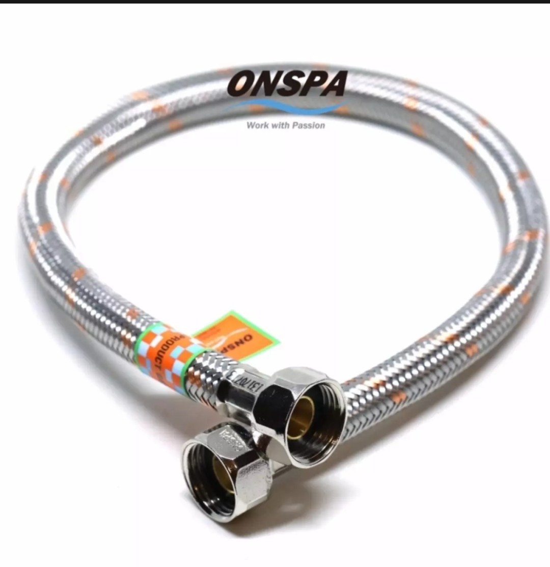 [HCM]Dây cấp nước cao cấp inox 304 Onspa  chọn độ dài dây cấp 40 cm 50 cm 60 cm
