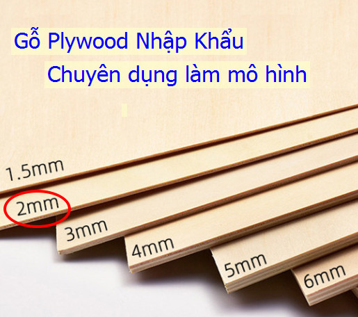 Gỗ Ép (Basswood)  chuyên dụng làm mô hình