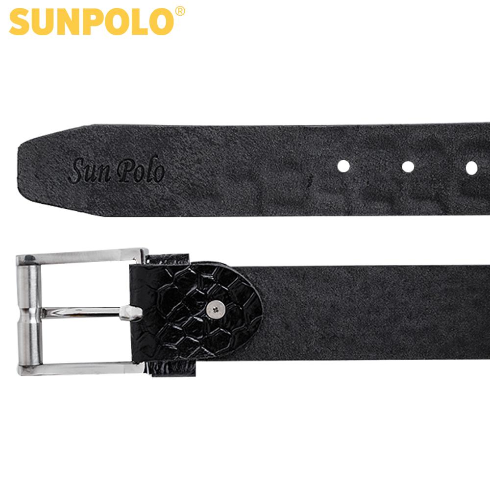 Thắt Lưng Nam Da Bò SunPoLo BS06D (Đen)