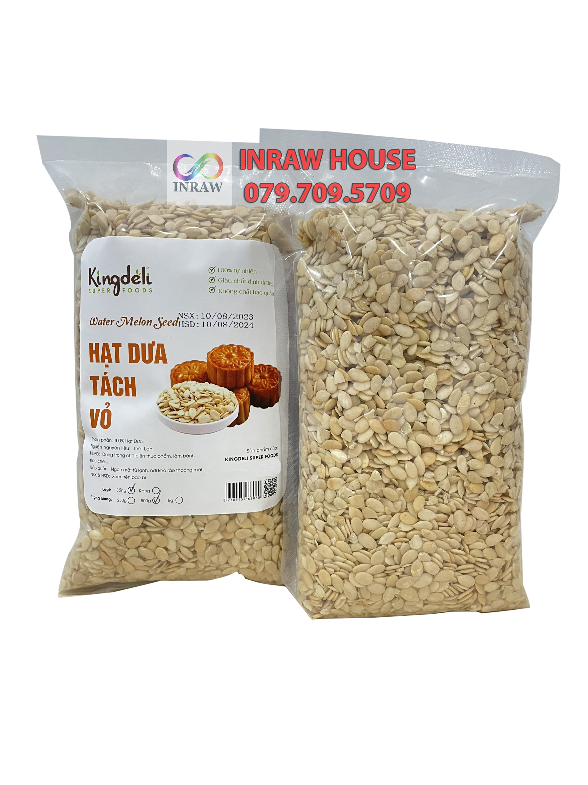 Hạt Dưa Tách Vỏ Trang Trí Và Làm Bánh (Túi 1kg) - Water Melon Seed
