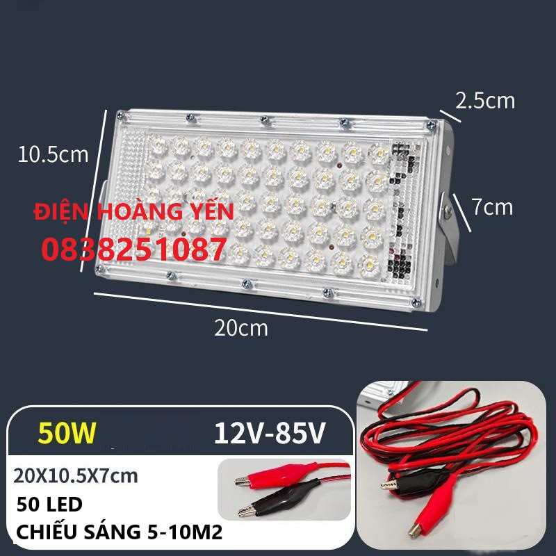 Đèn led bình 12v 85v 50w 100w 200w siêu sáng sáng trắng