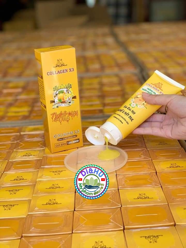 Sữa Rửa Mặt Collagen X3 - Nghệ Và Mật Ong - 100ml