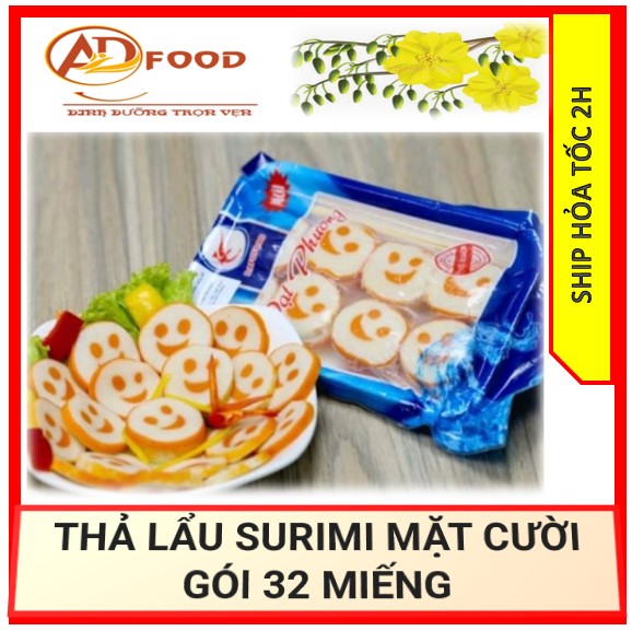 THẢ LẨU SURIMI MẶT CƯỜI GÓI 32 MIẾNG