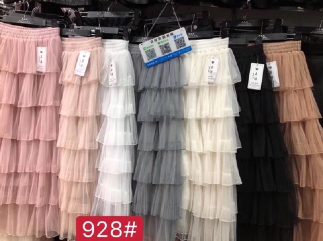 CHÂN VÁY LƯỚI TẦNG DÀI MS14525 - 5Fox