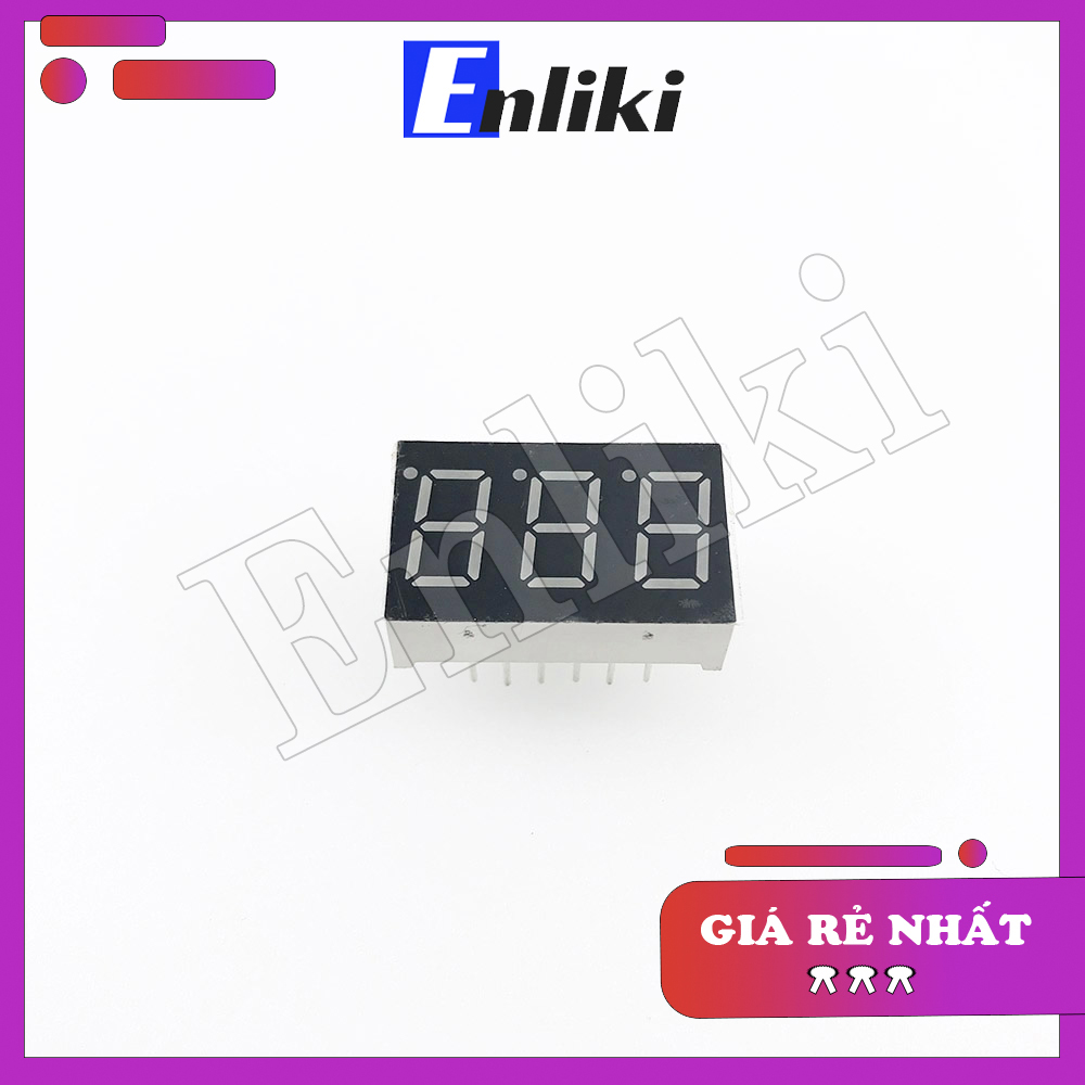 Led 7 thanh 0.36inch 3 Số màu đỏ (Katot Chung)