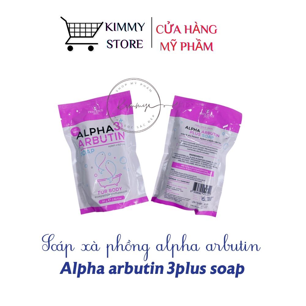 Soap xà phòng kích trắng da alpha arbutin 3plus thái lan