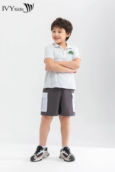 Quần sooc bé trai phối màu IVY moda MS 20K1205