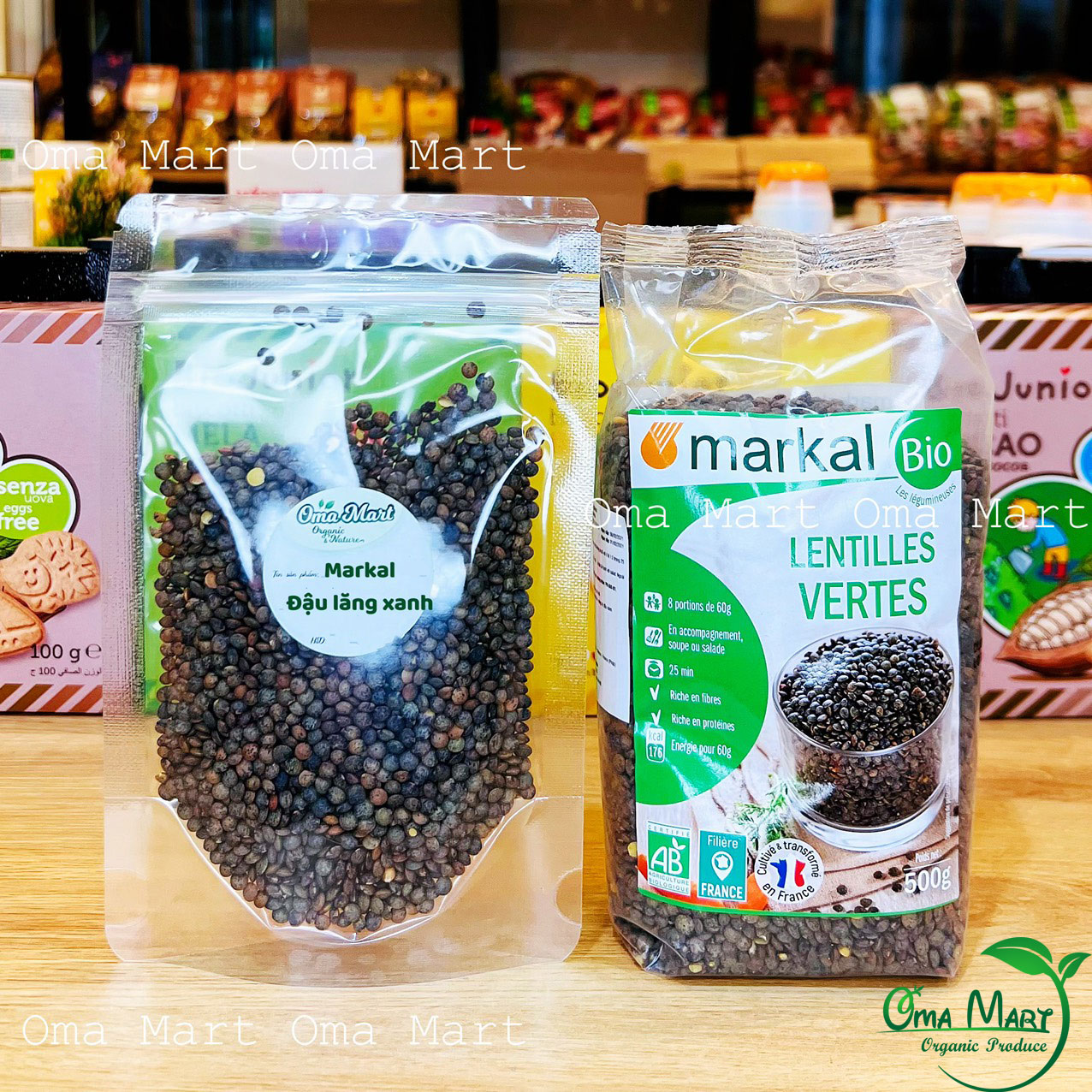 Lentils green organic MARKAL 500g