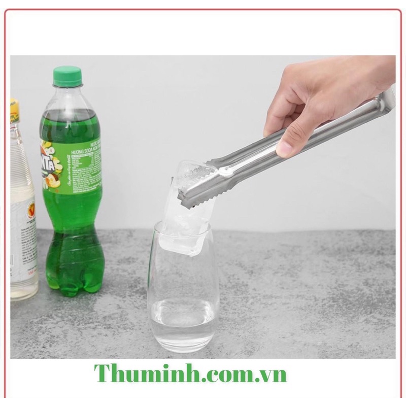 Kẹp Gắp Đá, Gắp Thức Ăn Inox 23cm