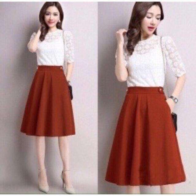 [HCM]CHÂN VÁY XÒE PHONG CÁCH ( KÈM HÌNH THẬT)