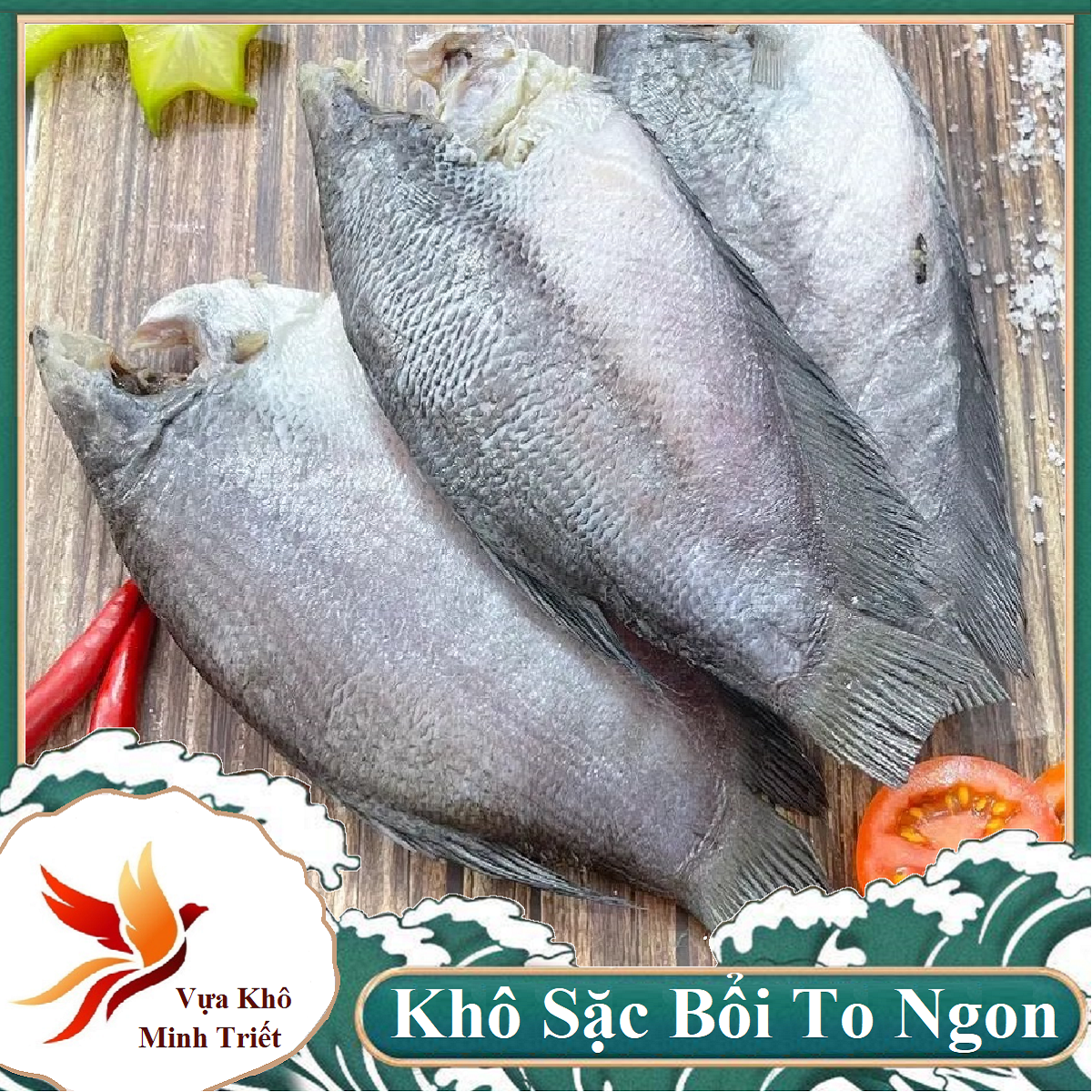 1 KG KHÔ CÁ SẠC  KHÔNG ĐẦU LOẠI NGON ĐẶC SẢN CÀ MAU- Vựa Khô Minh Triết