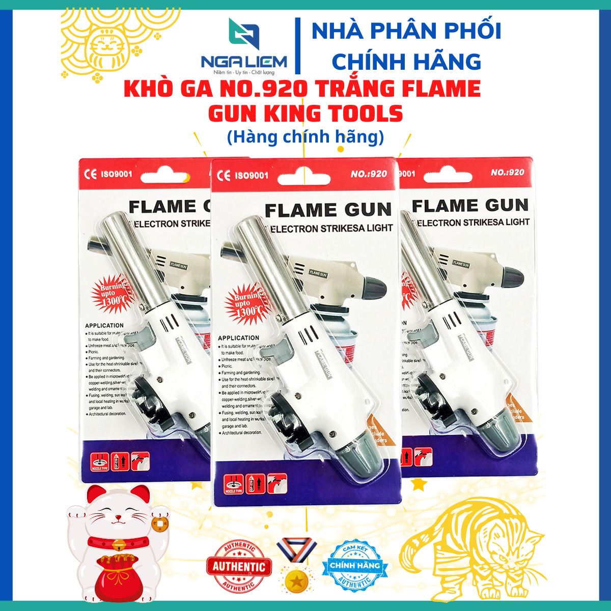 Khò Ga No.920 Trắng Flame King Tools [Hàng Giá Siêu Tốt]