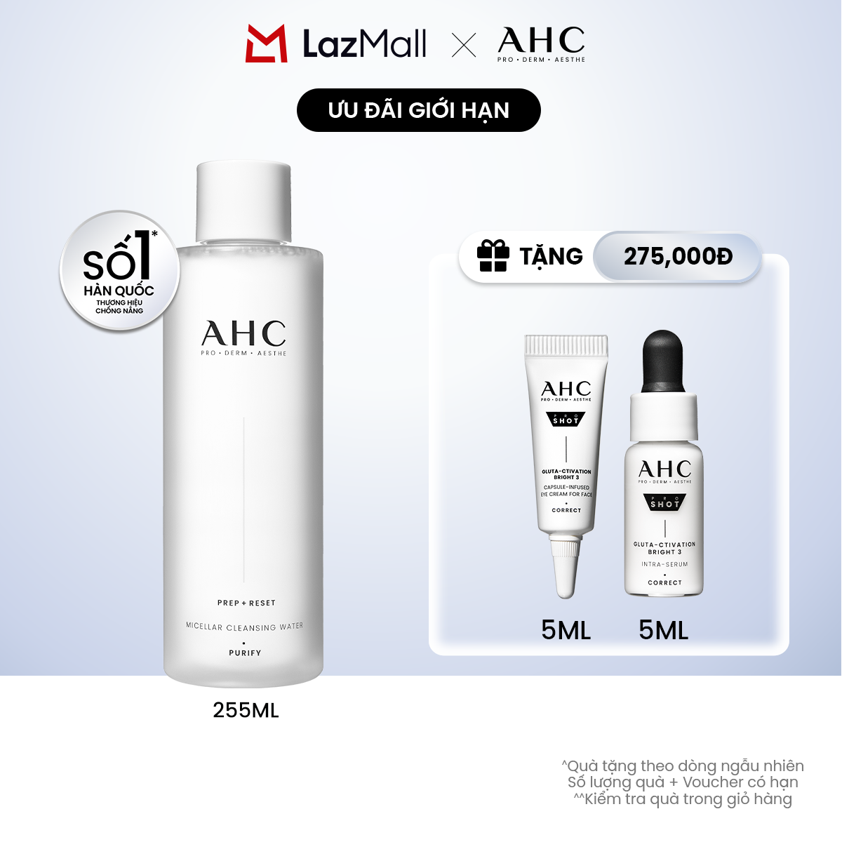 Nước Tẩy Trang Dịu Nhẹ PREP + RESET…