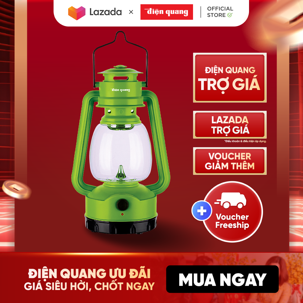 Đèn sạc Led Điện Quang ĐQ PRL05 G (1W, ánh sáng trắng, xanh lá cây)
