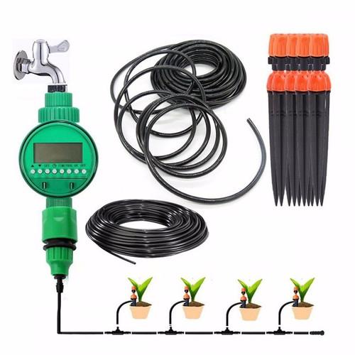 Hệ thống tưới tự động 10 cây cắm 8 tia kết hợp phun sương