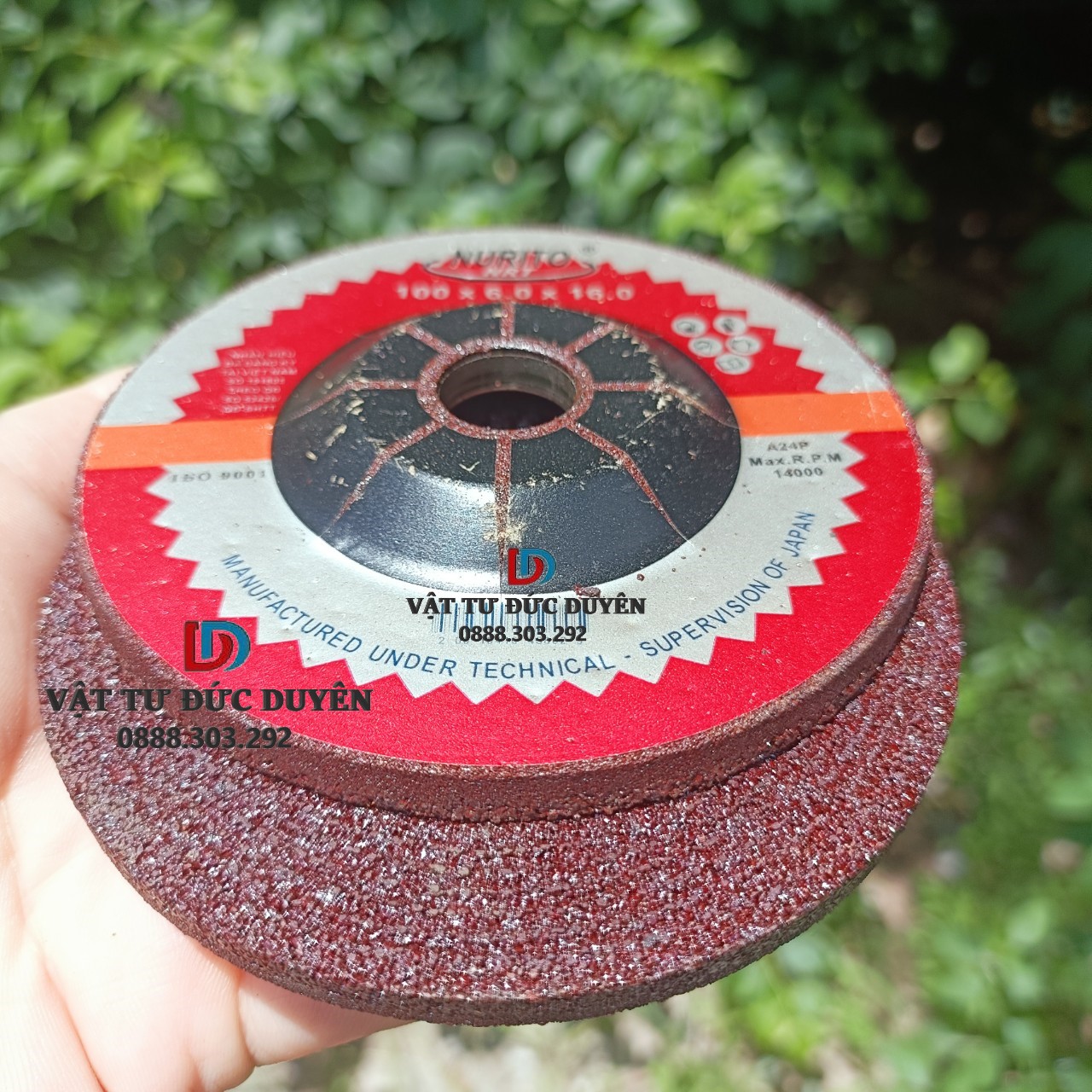 100mm Angle Grinding Wheel (Nrt - 100X6X16 mm) - Optimal Grinding Performance for Flat and Beveled Edges