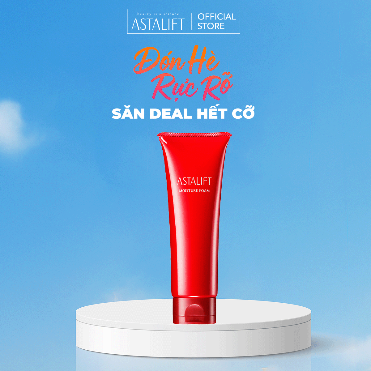 Sữa Rửa Mặt Tạo Bọt Dưỡng Ẩm ASTALIFT Moisture Foam 100ml