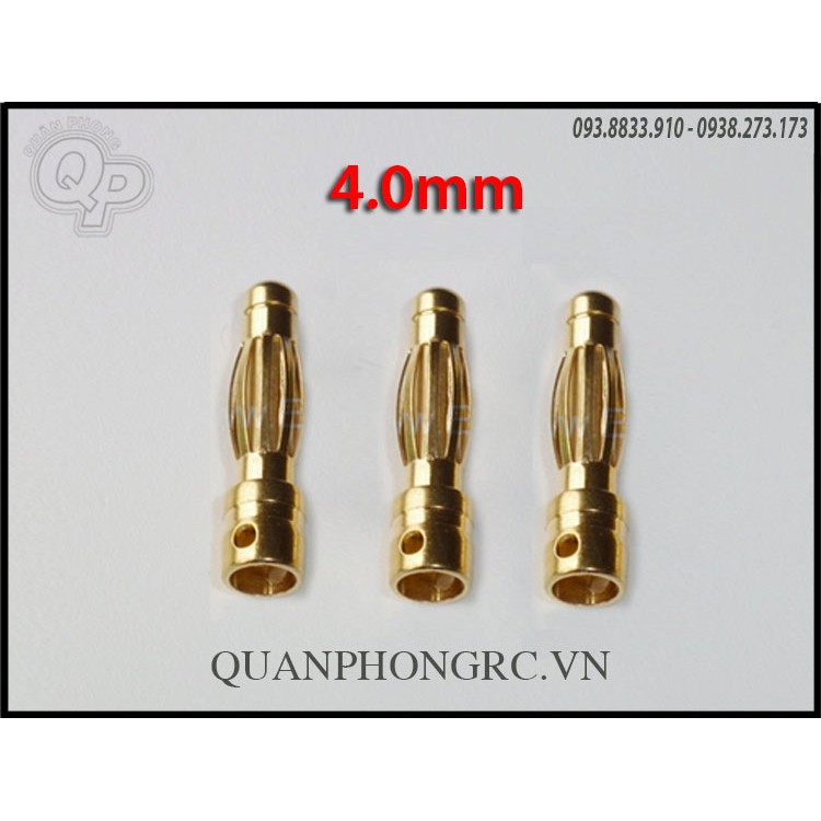 3 cái jack 4mm đầu chuối / đầu esc