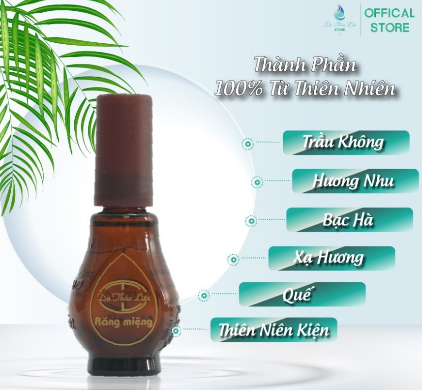 Tinh dầu răng miệng Dạ Thảo Liên sâu răng hôi miệng - Chai lớn 20ml