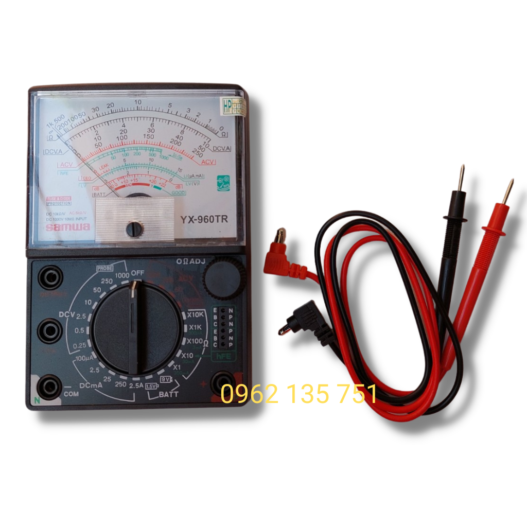 Đồng hồ đo điện vạn năng kim đồng hồ VOM Samwa yx960tr