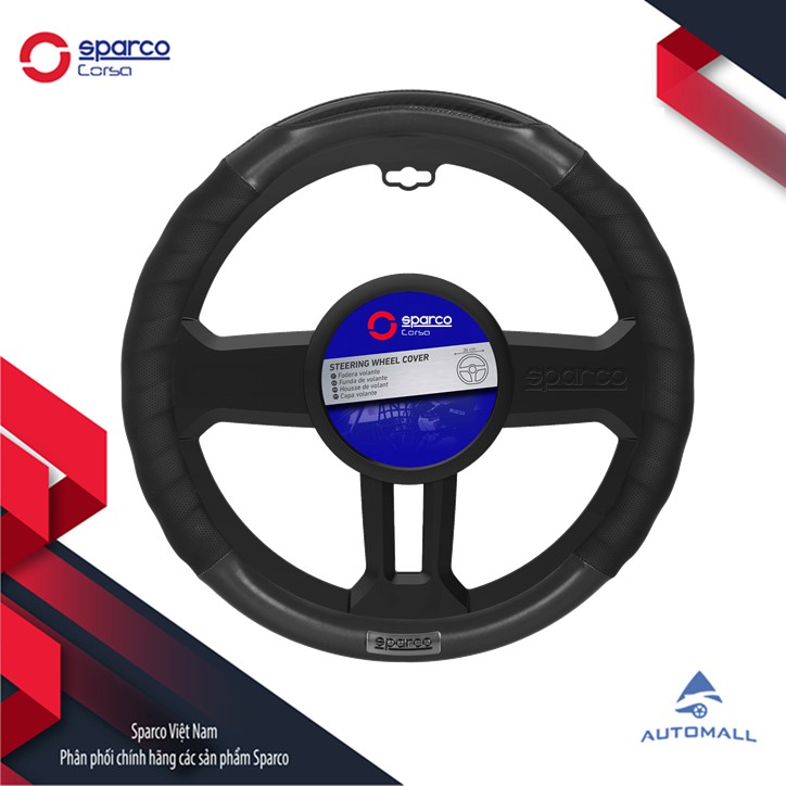 [HCM]Bọc vô lăng Sparco SPS105BKS - Hàng chính hãng