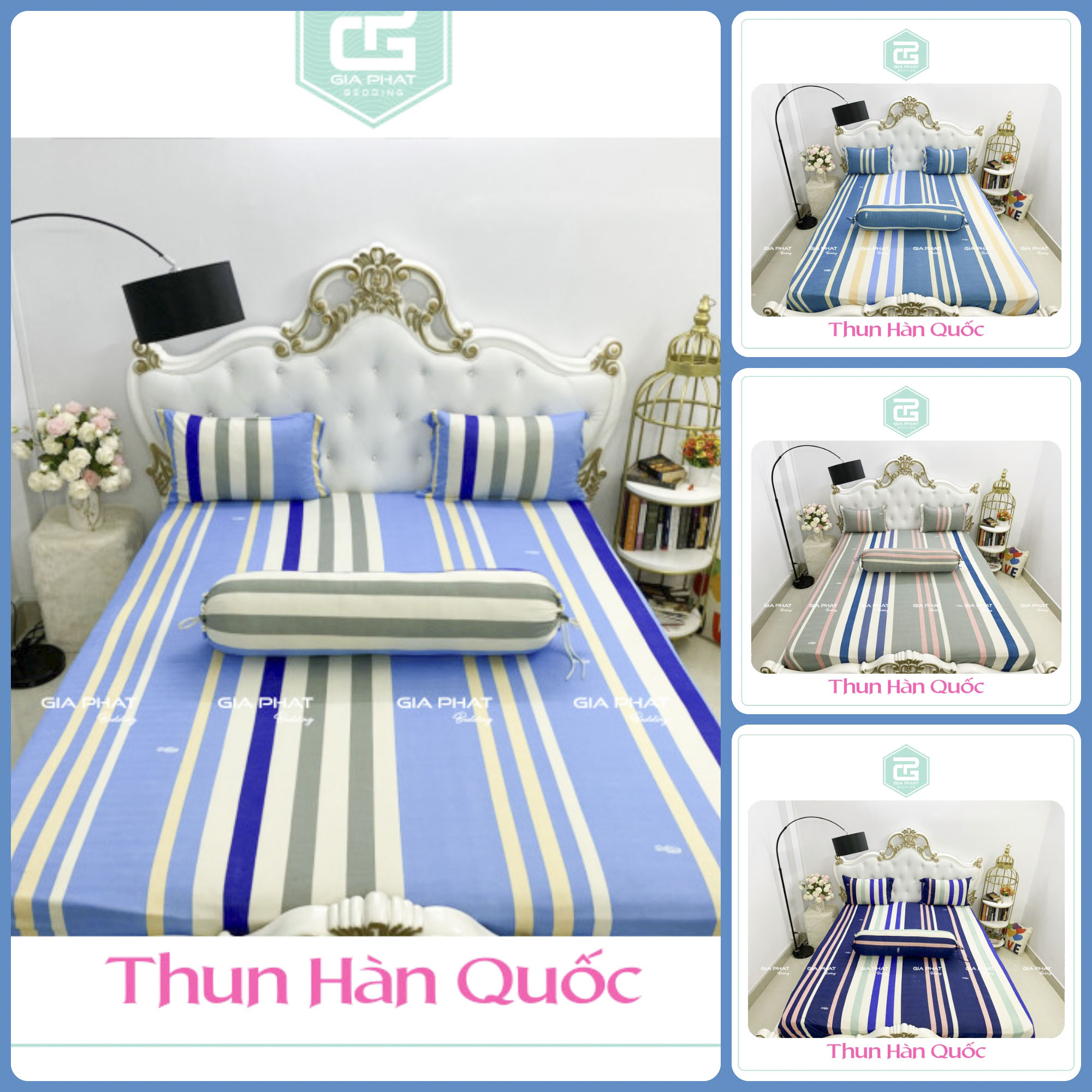 Ga giường thun lạnh trải nệm 1m8x2m 3t