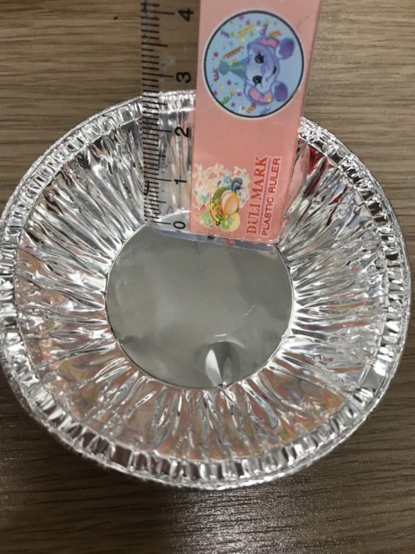 Chén giấy bạc đế tart 207 size 7cm x 4cm x 2.2cm