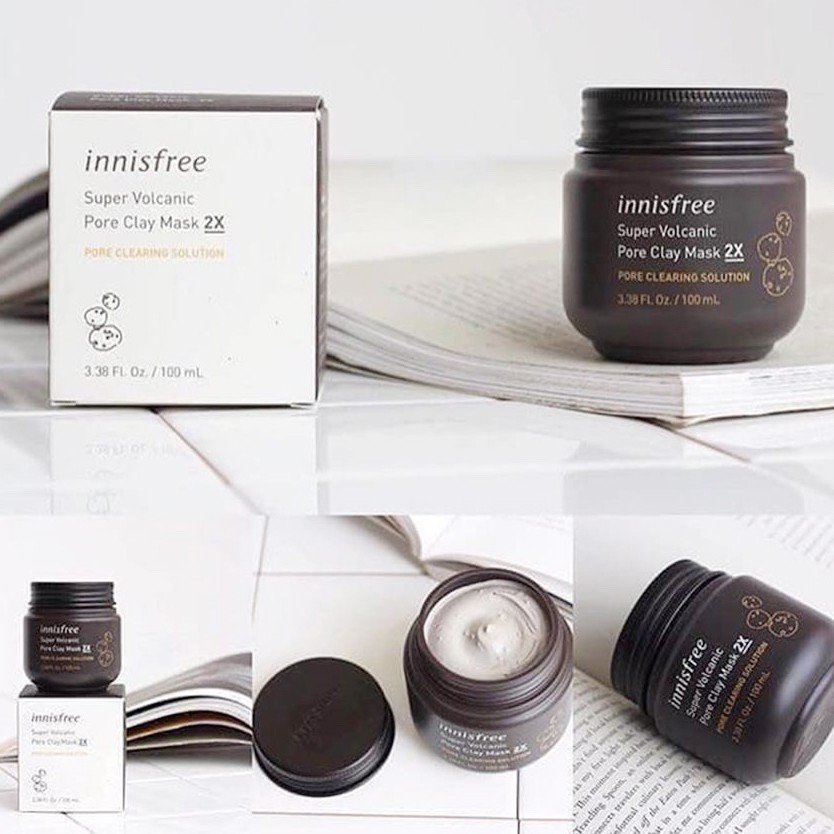 Mặt Nạ Đất Sét Innis Super Volcanic Pore Clay Mask 2X (100ml)