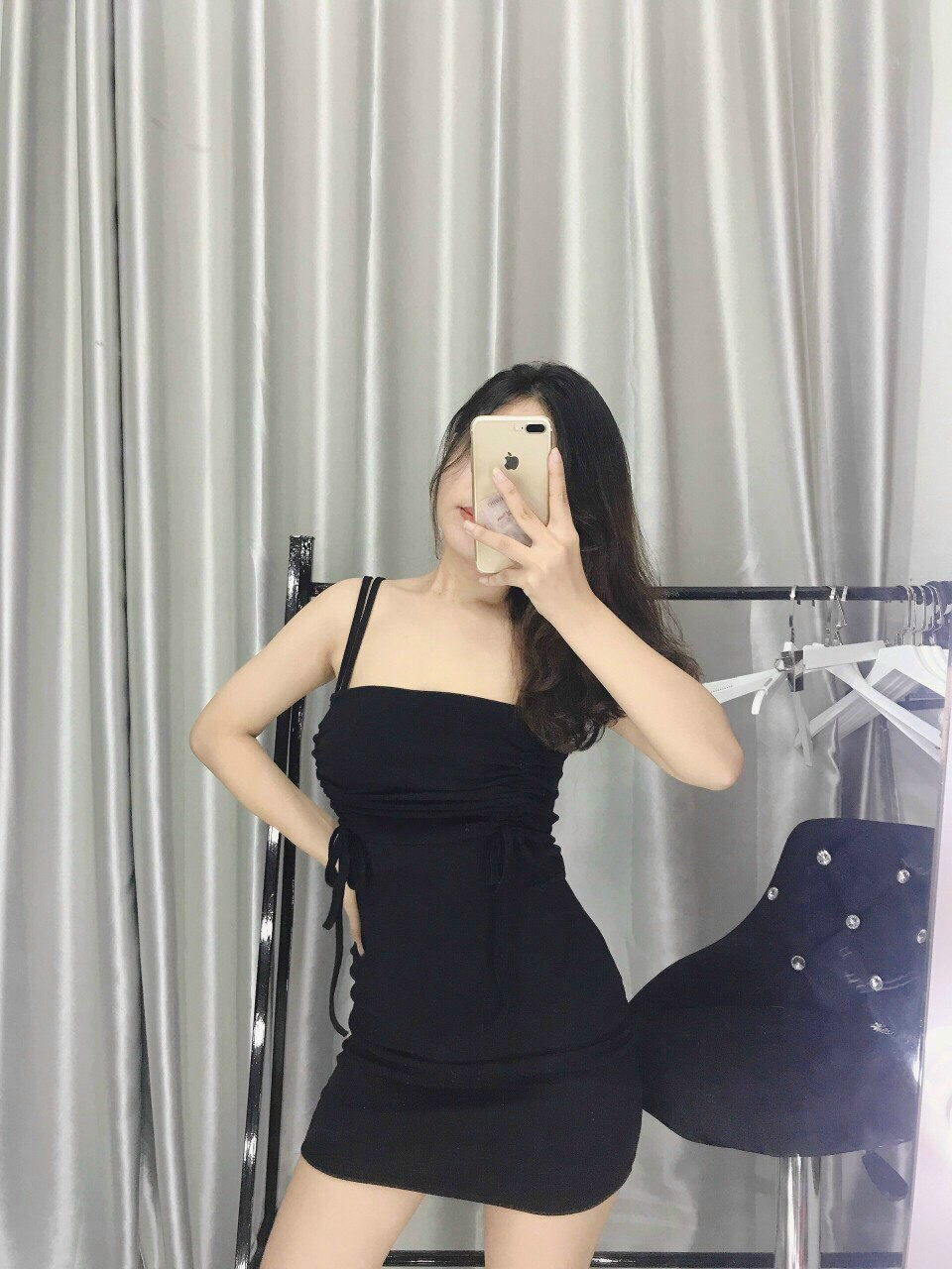 ĐẦM BODY NHÚN NGỰC RÚT DÂY 2 BÊN