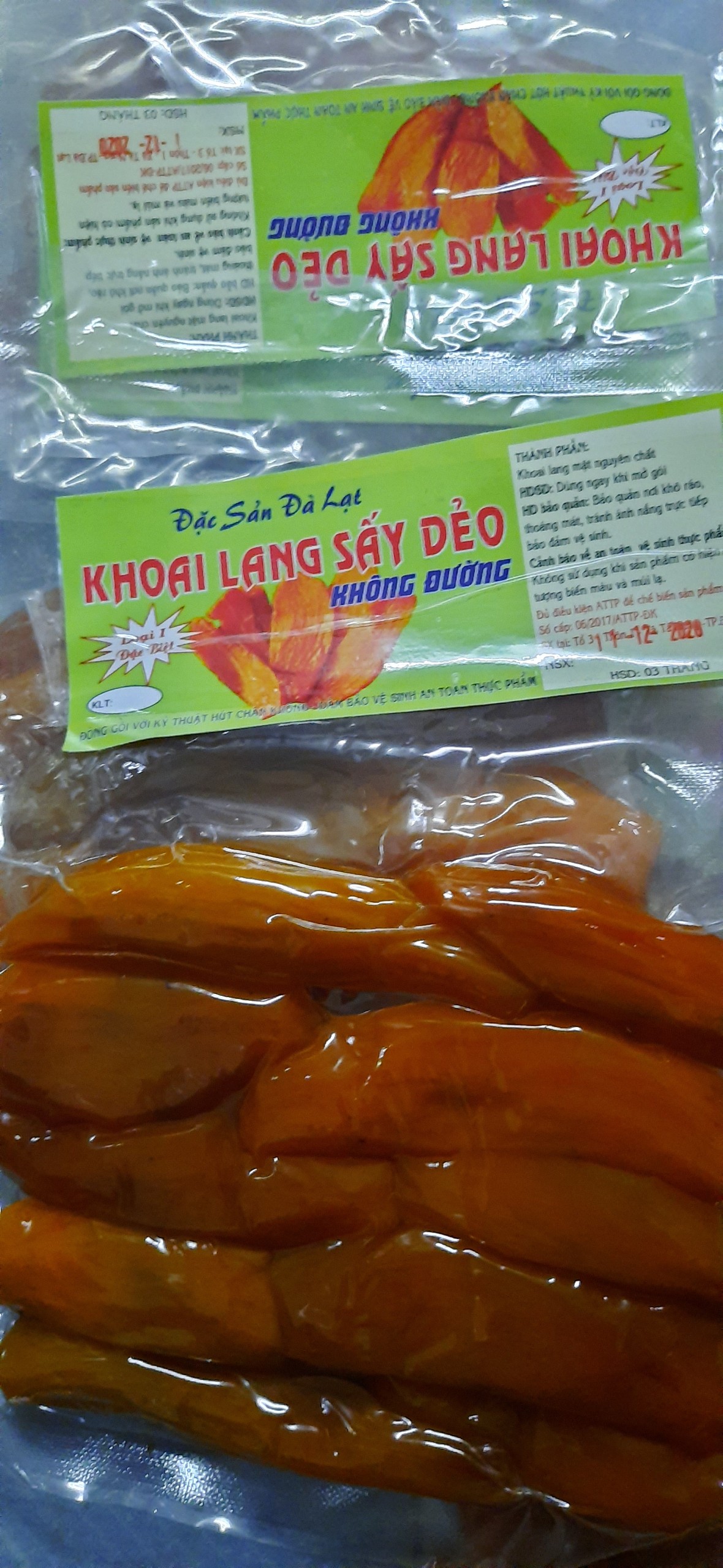250g khoai lang mật sấy dẻo - SAM LÊ SHOP