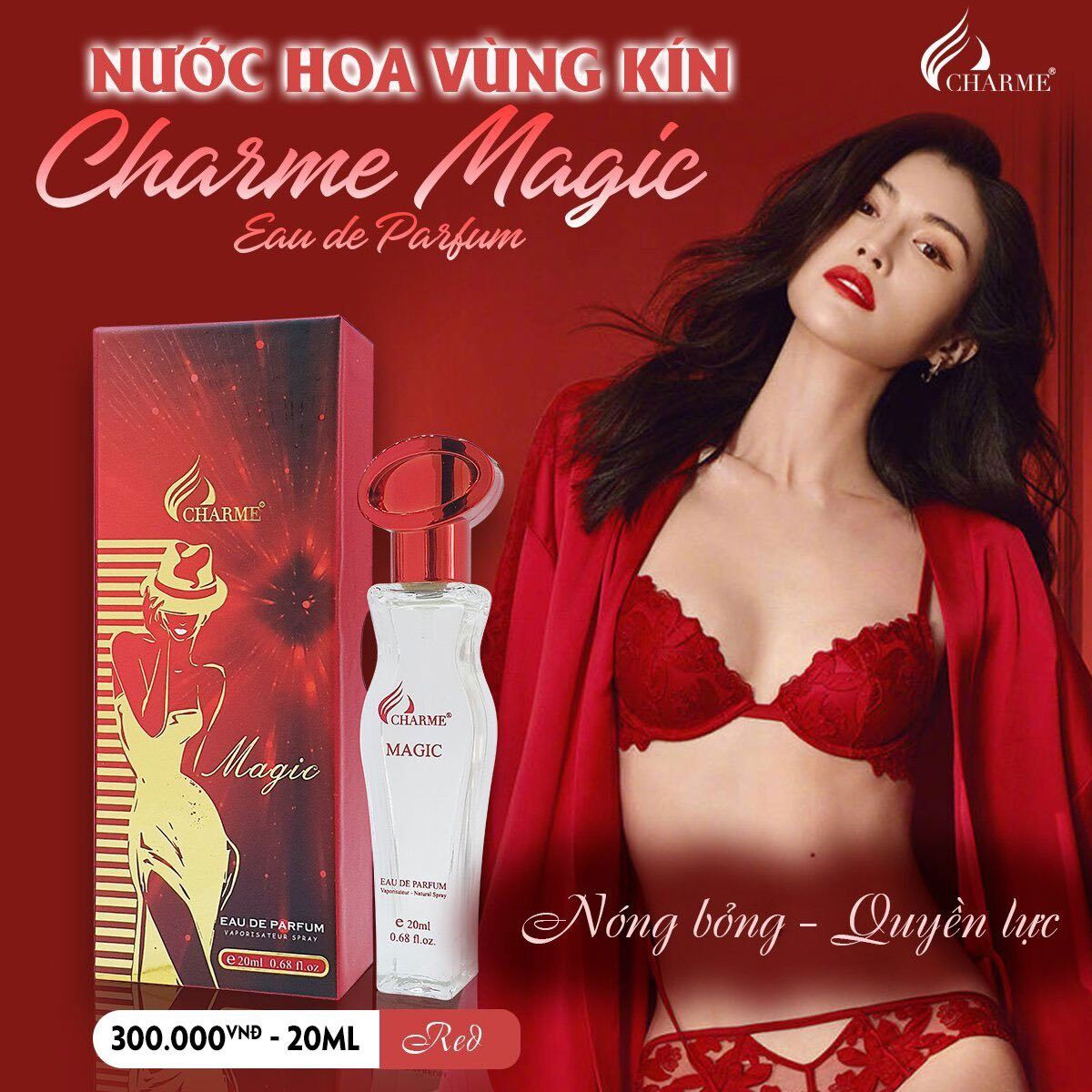 Nước hoa vùng kín magic char.me 20ml