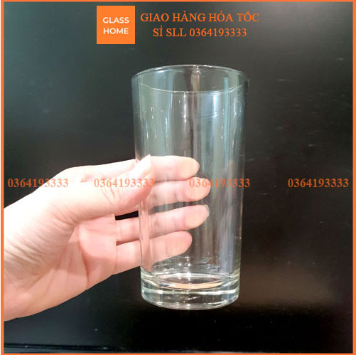 Cốc thủy tinh cafe đá thẳng 240ml bộ 6 cái Glazz Home Ly thủy tinh cao cấp