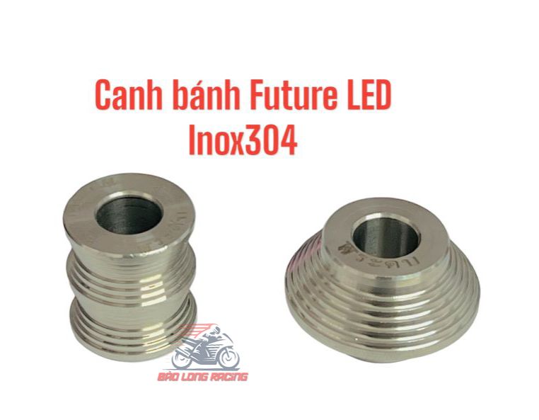 Cặp Canh đùm bánh xe Inox 304 gắn xe máy FUTURE LED