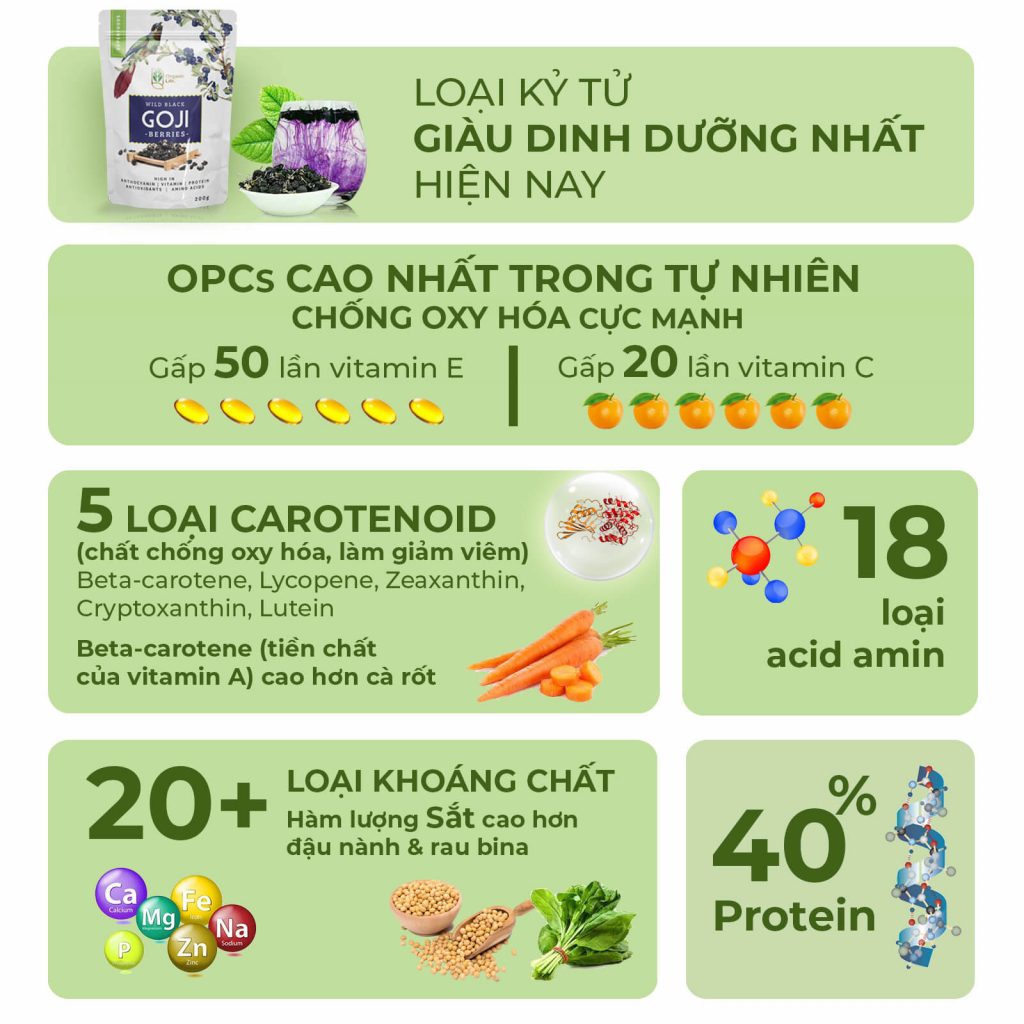Hắc Kỷ Tử Hữu Cơ ORGANIC LIFE 200G